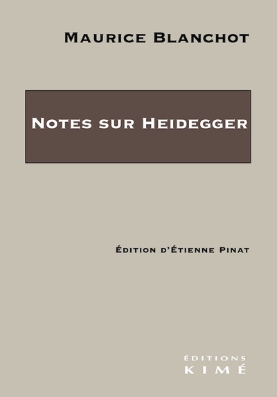 Image de Notes sur Heidegger