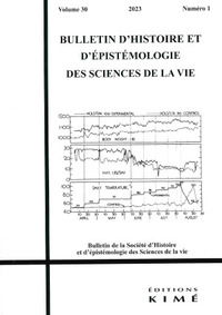 Picture of Bulletin d'histoire et d'épistémologie des sciences de la vie n°30/1