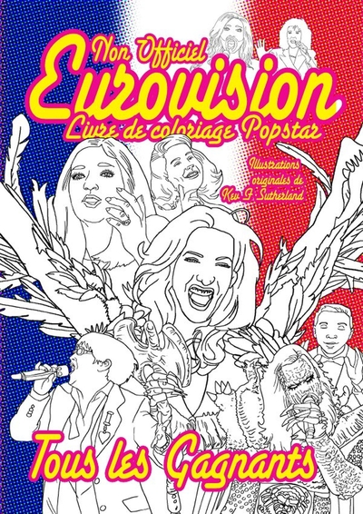 Image de Non Officiel Eurovision Livre de Coloriage Pop Star: édition Française