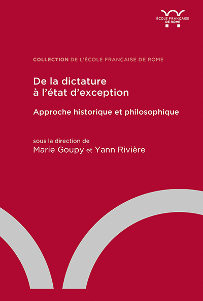 Picture of De la dictature à l'état d'exception