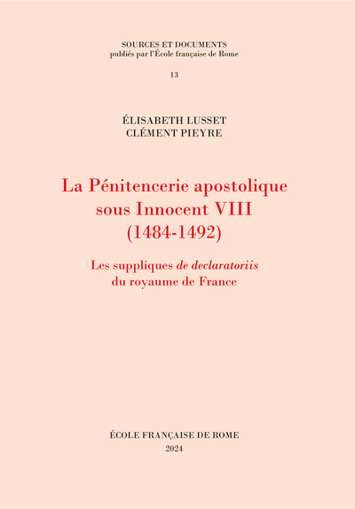 Picture of La Pénitencerie apostolique sous Innocent VIII (1484-1492)