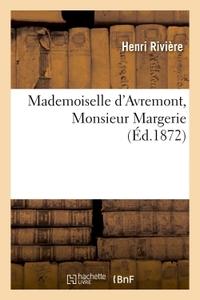 Picture of Mademoiselle d'Avremont, Monsieur Margerie