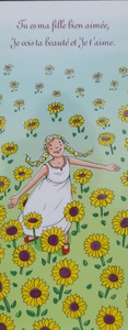 Image de Lot de 25 signets - Tu es ma fille bien aimée, je vois ta beauté et je t'aime