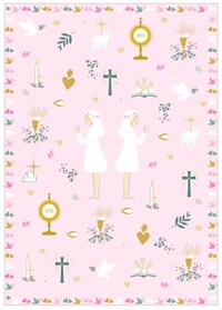 Image de Planche de stickers fille (Communion, Profession de foi et confirmation)