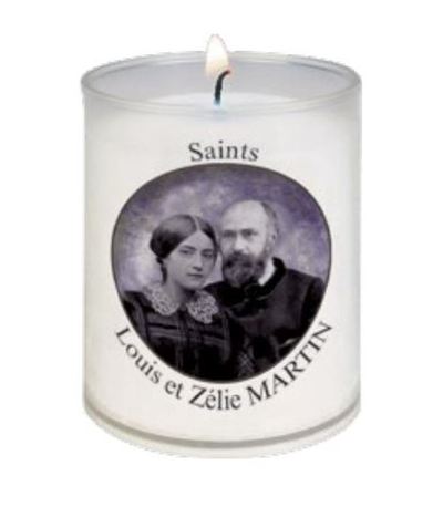 Image de Veilleuse diamètre 50 mm - H 65 mm - Louis et Zélie Martin
