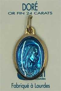 Picture of Médaille ovale Vierge dorée