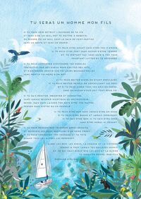 Image de Lot de 5 posters A4 - Tu seras un homme mon fils