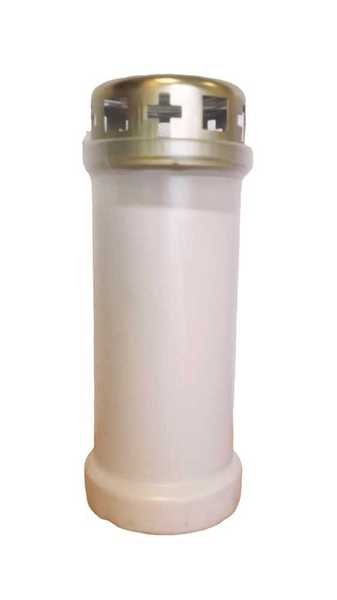 Image de Veilleuse d'extérieures blanche 65 mm diamètre - H 175 mm
