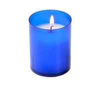 Image de Veilleuse votives 50 mm diamètres bleu - H 65 mm