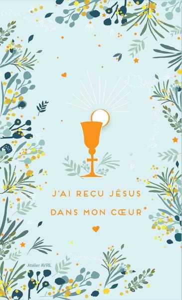 Picture of Lot de 25 cartes "J'ai reçu Jésus dans mon coeur"