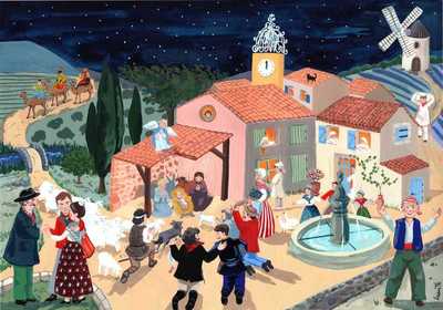 Image de Calendrier de l'Avent Les délicatesses de Dieu avec "La Pastorale des Santons de Provence"