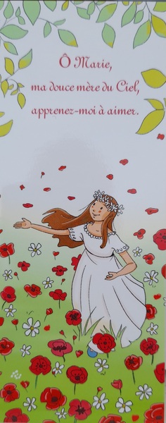 Image de Lot de 25 signets - Ô Marie, ma douce mère du ciel, apprenez-moi à aimer.