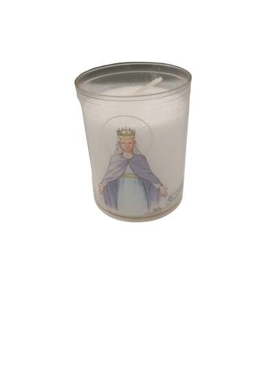 Image de Veilleuse diamètre 50 mm - H 65 mm - Ô Vierge Immaculée