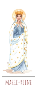 Picture of Lot de 10 signets - Marie-Reine