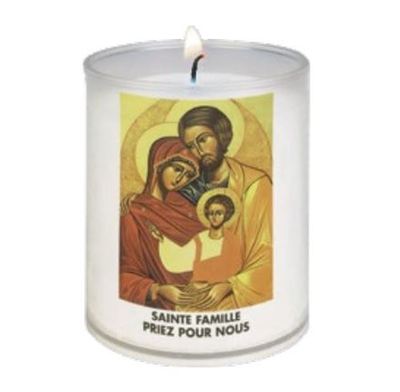 Image de Veilleuse diamètre 50 mm - H 65 mm - Sainte Famille