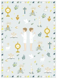 Image de Planche de stickers garçon (Communion, Profession de foi et de confirmation)