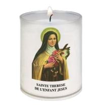 Image de Veilleuse diamètre 50 mm - H 65 mm - Sainte Thérèse