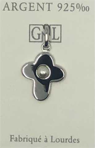 Picture of Croix avec perle, argent 925/000