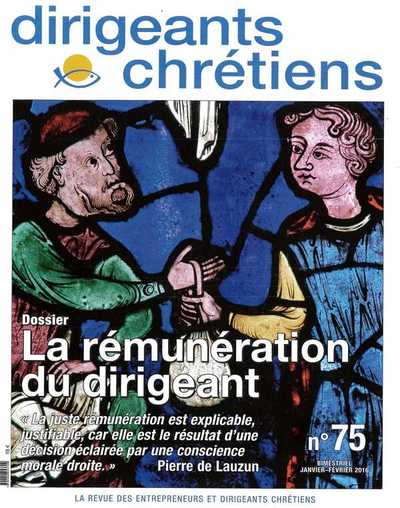 Image de Dirigeants chrétiens N°75 - La rémunération du dirigeant - Janvier/février 2016