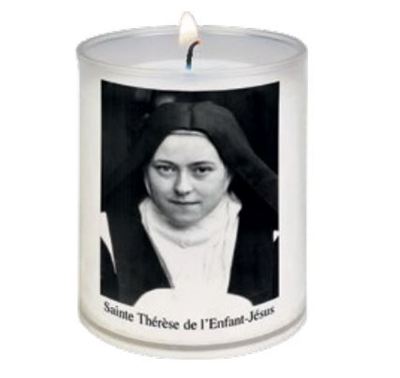 Image de Veilleuse diamètre 50 mm - H 65 mm - Sainte Thérèse