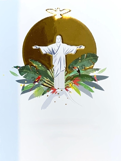 Image de Lot de 25 images en dorure "En Dieu sur la Terre version 3"