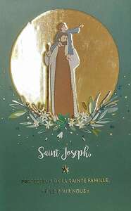 Picture of Lot de 25 images en dorure "En Dieu sur la Terre Saint Joseph"