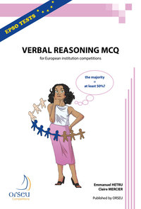 Picture of Verbal reasoning MCQ 2019 for European institution competitions