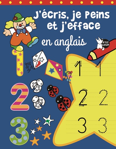 Picture of J'écris, je peins et j'efface en anglais les chiffres