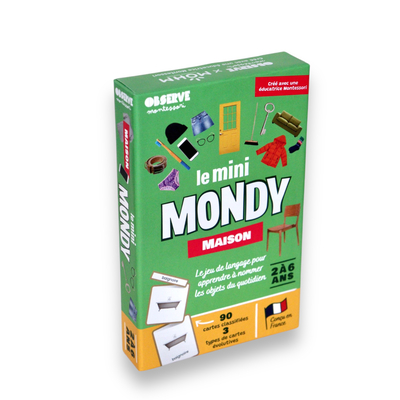 Picture of LE MINI MONDY MAISON : LE JEU DE CARTES AUX VRAIES PHOTOS POUR DECOUVRIR LES OBJETS DE LA MAISON