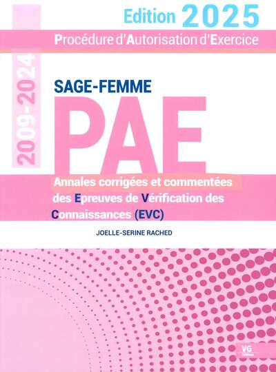 Picture of PAE SAGE FEMME ANNALES CORRIGEES EVC