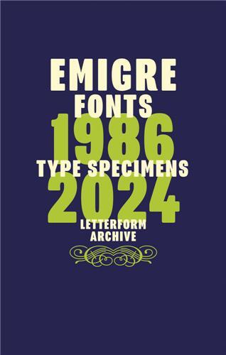 Picture of Emigre Fonts: Type Specimens 1986-2024 /anglais