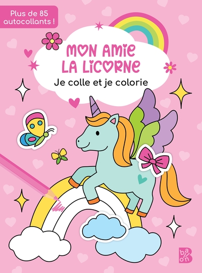 Image de Mon amie la licorne - Je colle et je colorie