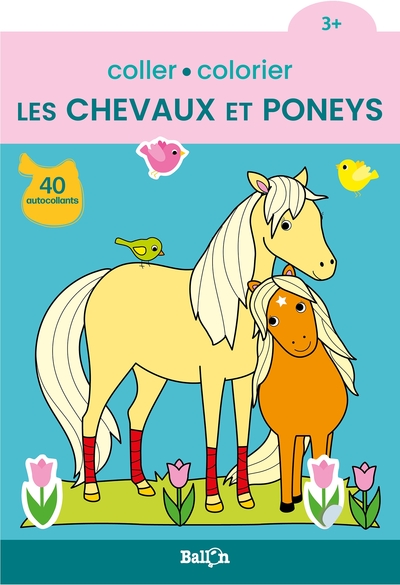 Image de Coller et colorier - Les chevaux et poneys 3+