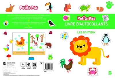 Picture of Petits Pas autocollants: Les animaux