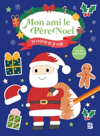 Image de Mon ami le père Noël : Je colorie et je colle