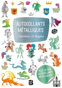 Image de Autocollants métalliques - Chevaliers et dragons