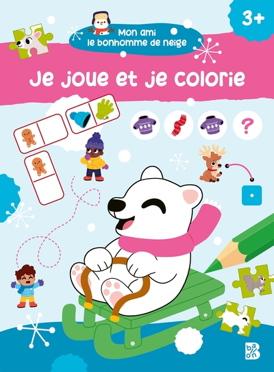 Image de Mon ami le bonhomme de neige : Je joue et je colorie