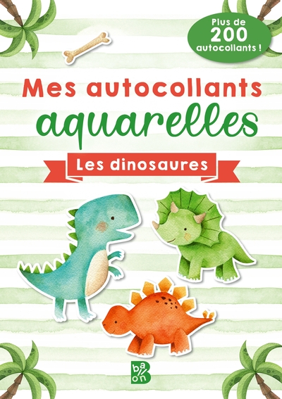 Image de Mes autocollants aquarelles : Les dinosaures