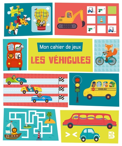 Image de Mon cahier de jeux: Les véhicules