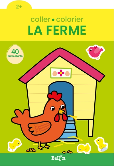 Image de Coller et colorier - La ferme 2+
