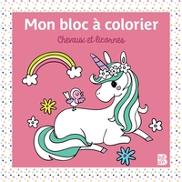 Image de Mini bloc à colorier Au pays du calme les chevaux et les poneys