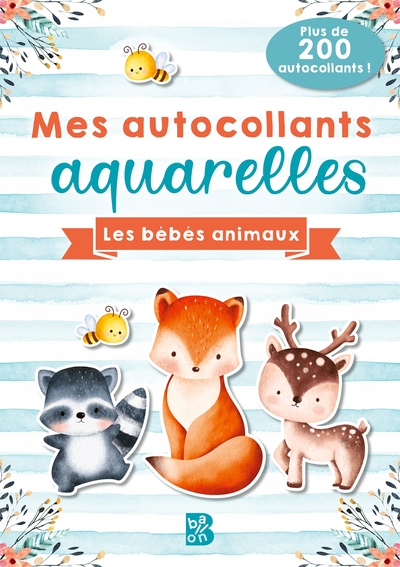 Image de Mes autocollants aquarelles : Les bébés animaux