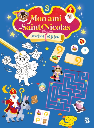 Image de Mon ami Saint Nicolas : Je colorie et je joue