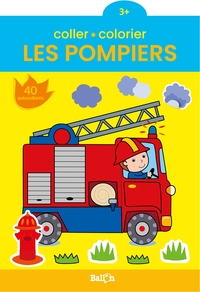 Image de Coller et colorier - Les pompiers 3+