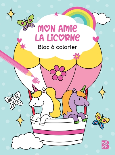 Image de Mon amie la licorne - Bloc à colorier