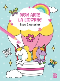 Image de Mon amie la licorne - Bloc à colorier