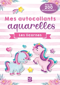 Image de Mes autocollants aquarelles : Les licornes