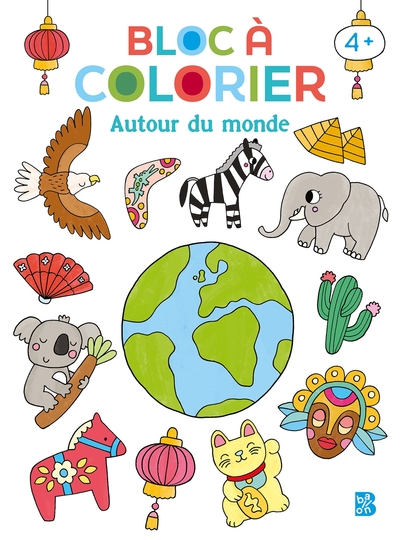 Picture of Bloc à colorier nouveau style: Autour du monde
