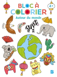 Picture of Bloc à colorier nouveau style: Autour du monde