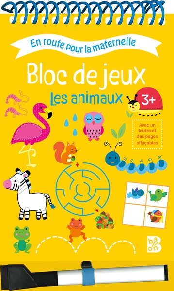 Image de ERPM Bloc avec spirales et feutre - Les animaux